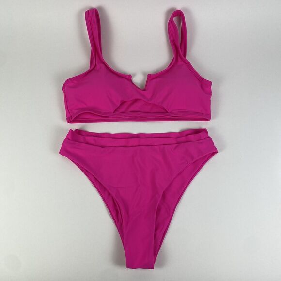 Bikini Set Unbranded Pink Fuchsia Women Size Large Brand New w/out Tags - Picture 1 of 12